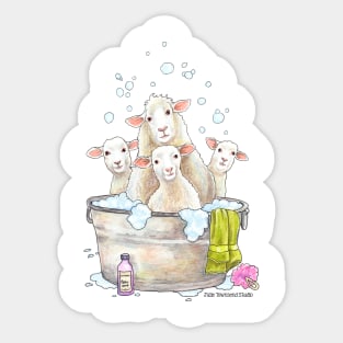 Baa Baa Bath Sheep Sticker